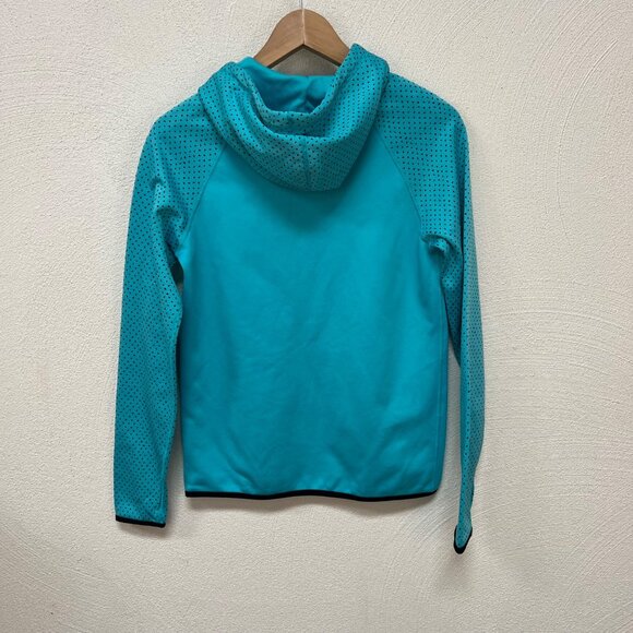 Nike Dri Fit Women's Turquoise Hooded Sweatshirt Size XS - Picture 3 of 4
